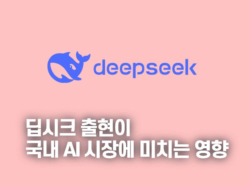 딥시크 출현이 국내 AI 기업에 미치는 영향