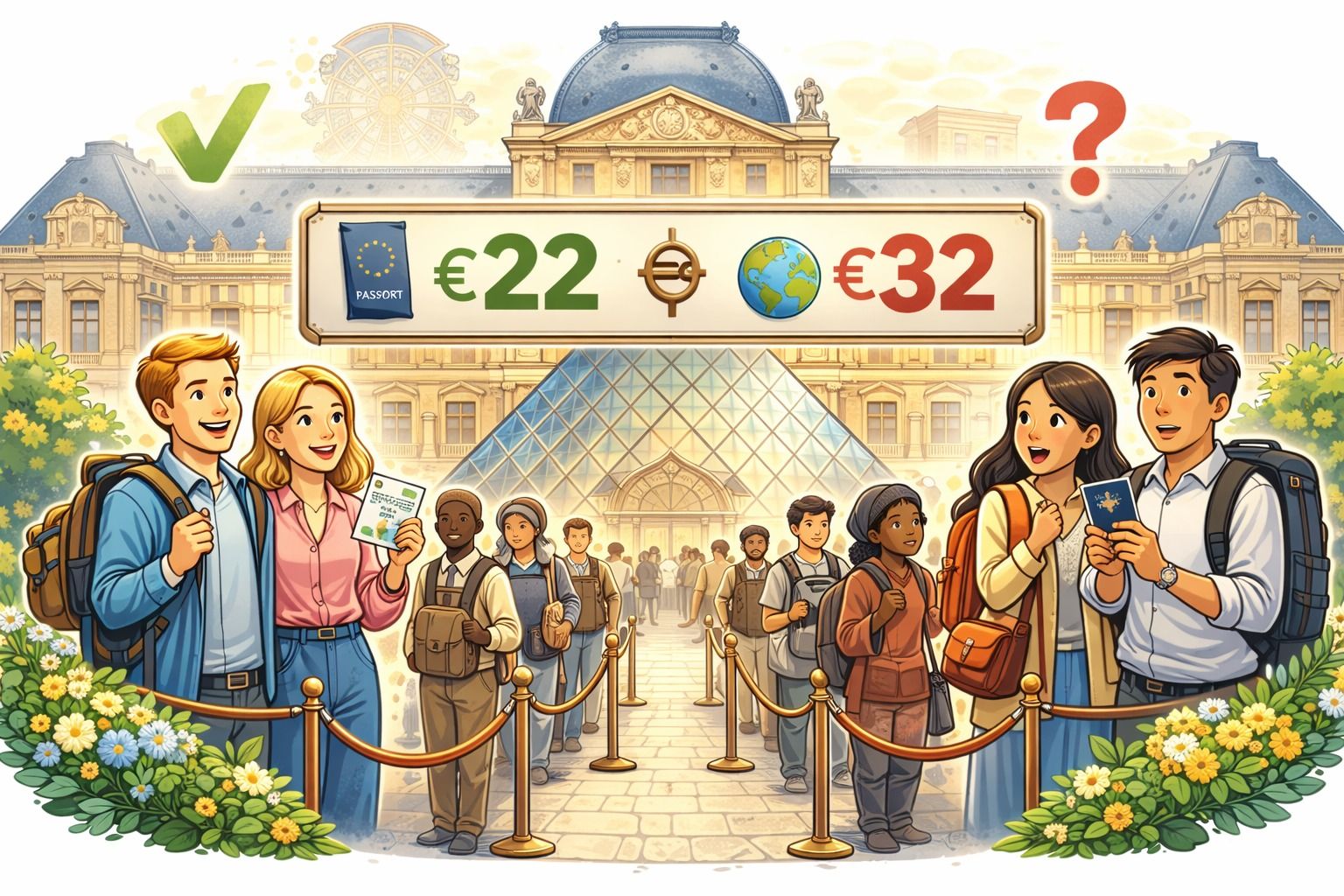 <엄마표 뉴스 브리핑> 유럽인 아니면 루브르 박물관 입장료 더 많이 내라고?