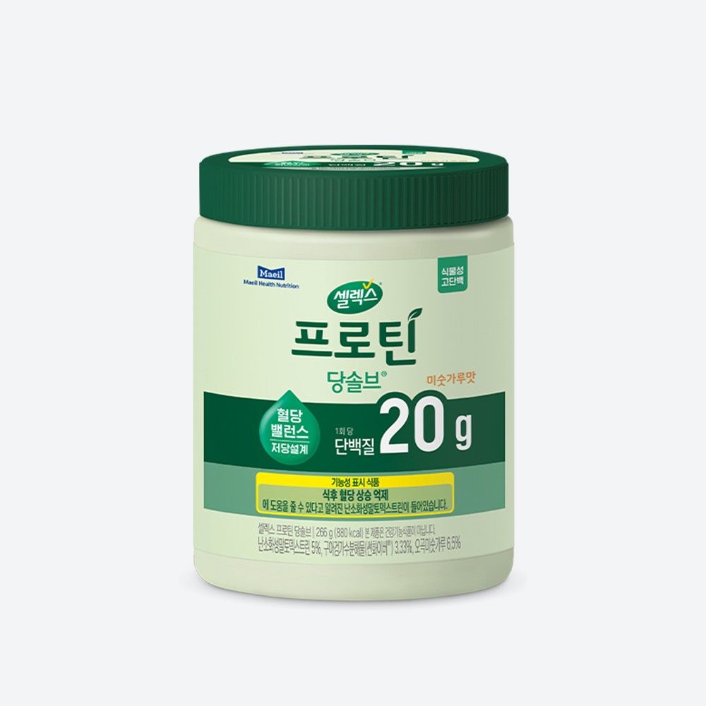 셀렉스 프로틴 당솔브 미숫가루, 고단백 프로틴과 혈당 밸런스 듀얼 솔루션