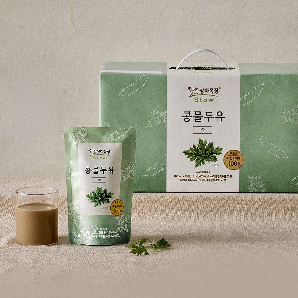 상하목장 콩물두유 쑥 180ml