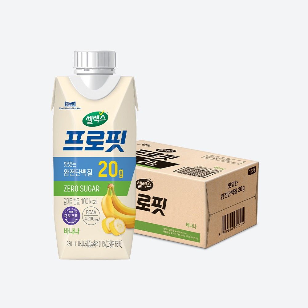 셀렉스 프로핏 완전단백질 음료 바나나, 맛있는 단백질 20g을 간편하게