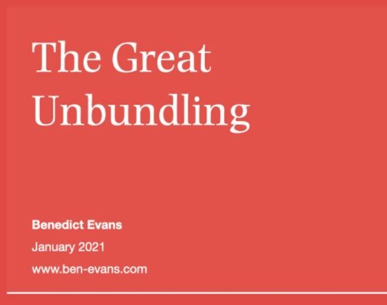 10년 같은 1년의 변화, 그리고 Unbundling
