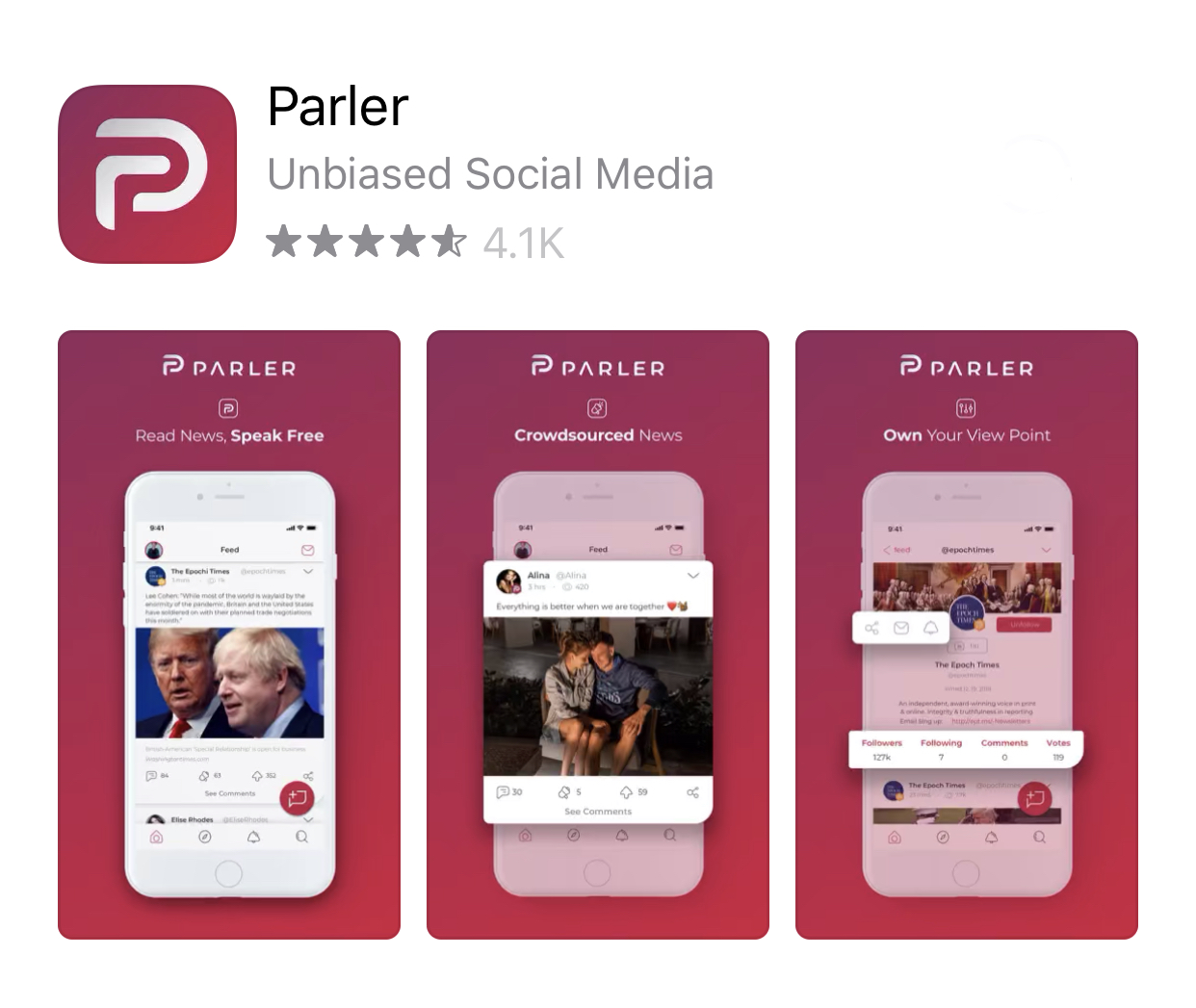 트럼프 대통령, 트위터 대신 팔러(Parler)?