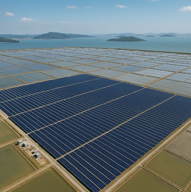누빈인프라·SK이노베이션, '신안 태평염전 137MW 태양광'  2400억 금융 종결