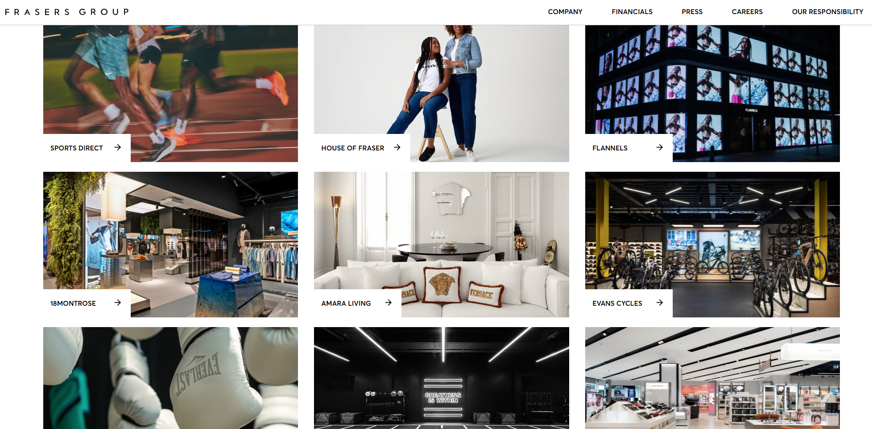 Frasers Group, ์ ๋ฝ ์๋งค์
๊ณ ์ต์ด๋ก โ์์ด์ ํฑ ์ปค๋จธ์คโ ์ ๋ฉด ๋์