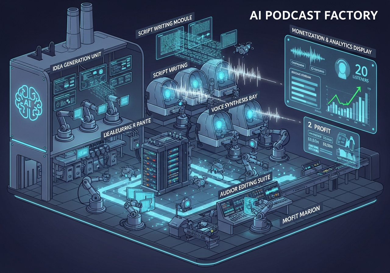 20명만 청취해도 수익 나는 ‘AI 팟캐스트 공장’의 등장