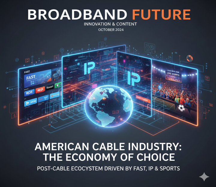 [하편] 미국 케이블 산업, ‘선택의 경제학’으로 전환…FAST·IP·스포츠가 주도하는 포스트-케이블 생태계
