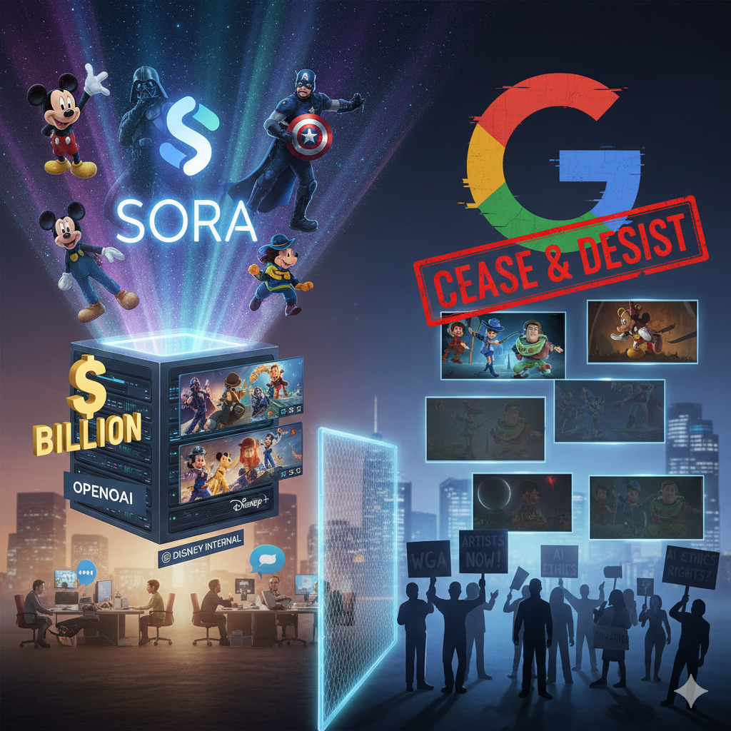 디즈니, 오픈AI에 10억 달러 베팅…AI 전쟁 속 ‘선택적 동맹’