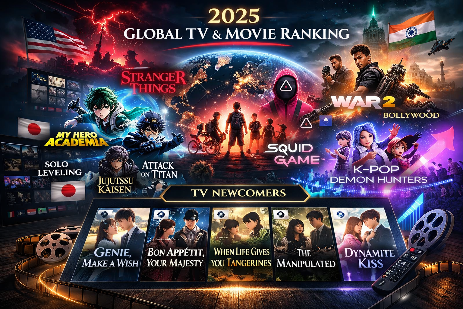 '수요(Demand)’로 본 2025 최고 콘텐츠, 넷플릭스 1·2위…인도 영화·일본 애니·한국 드라마 약진