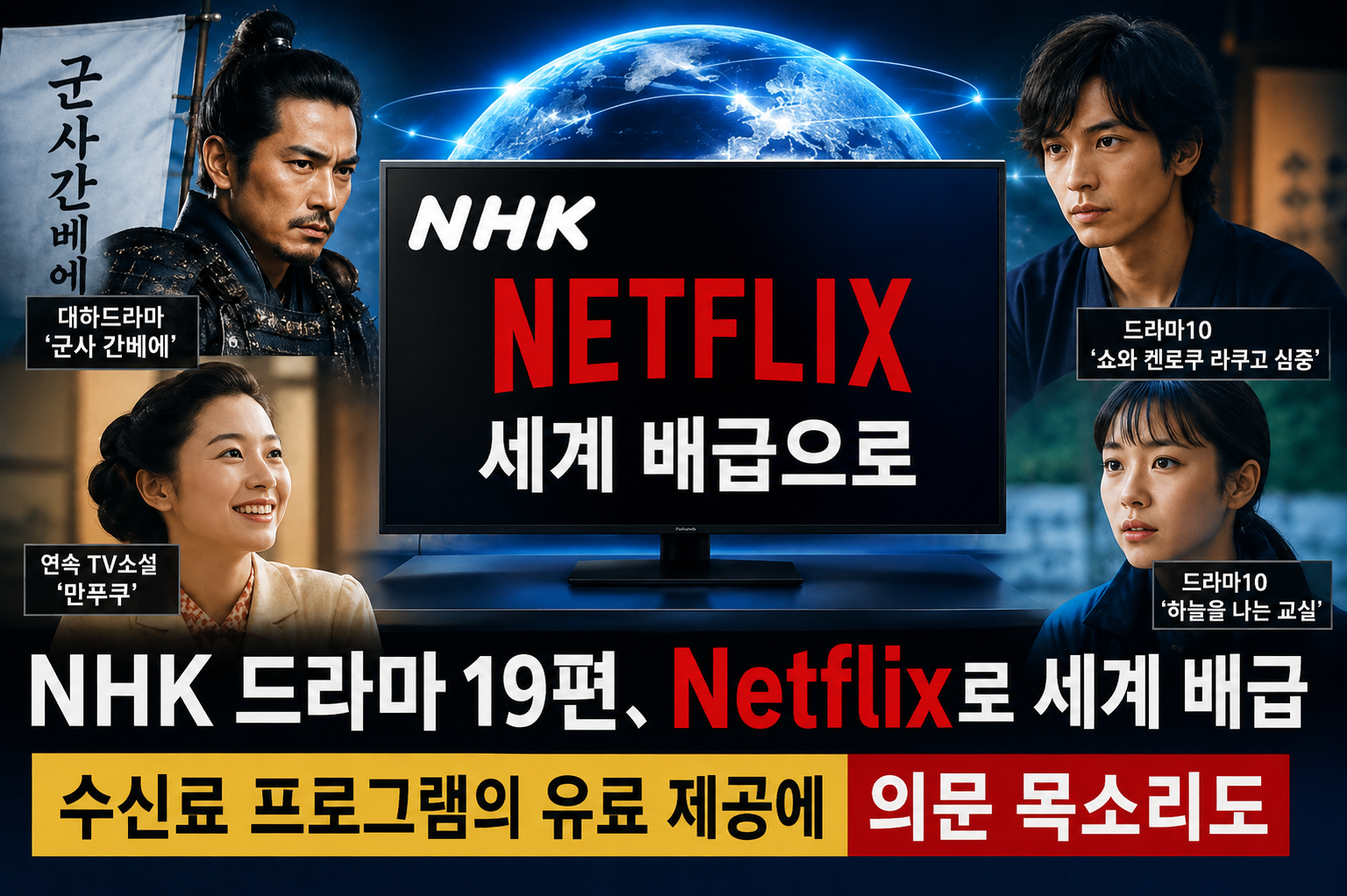 [NHK 특집 상] NHK가 넷플릭스를 선택한 이유…일본 공영방송의 해외 전략이 바뀐다