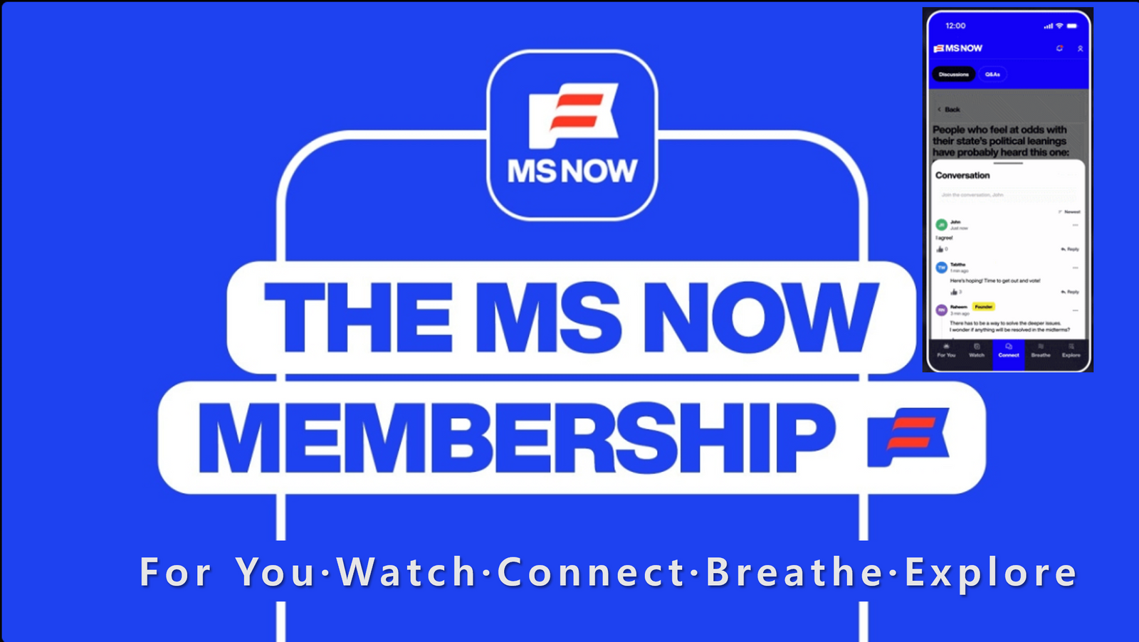 MS NOW, 뉴스 멤버십을 ‘팬 커뮤니티’로…앵커 Q&A·전용쇼·명상까지