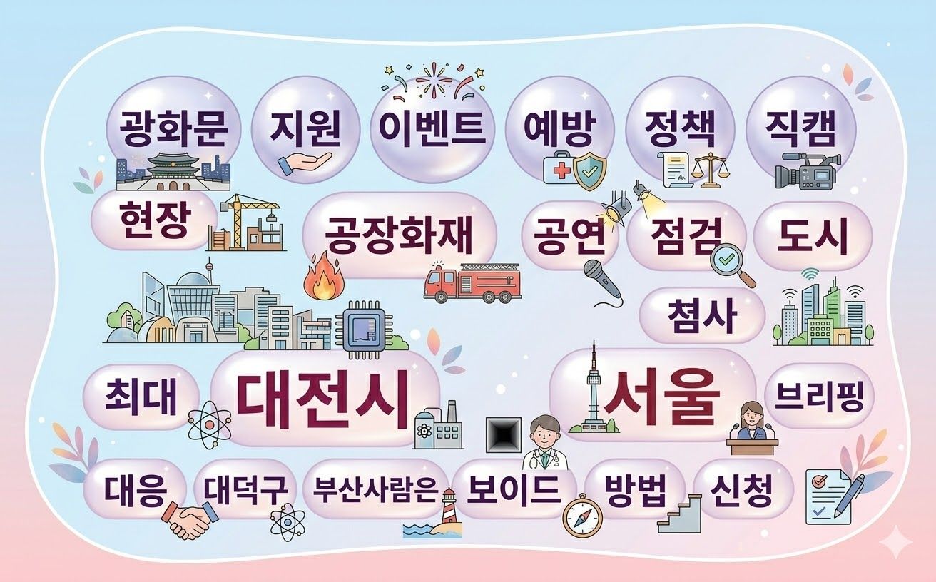 [2026년 3월 3주] 키워드 ㅣ 같은 '대전' 키워드라도 중앙기관과 광역자치단체의 영상이 달랐습니다