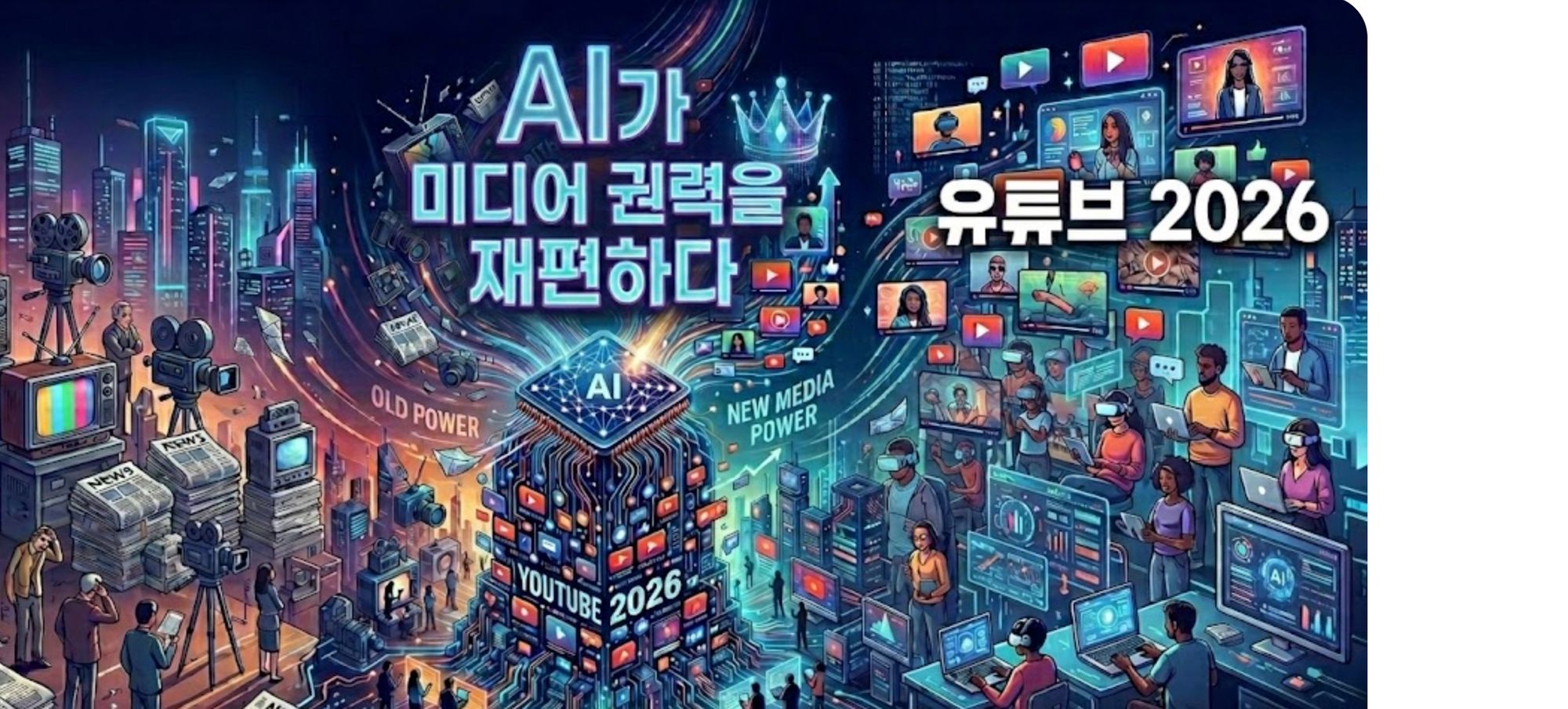 [디지털북] 유튜브 2026: AI가 미디어 권력을 재편하다