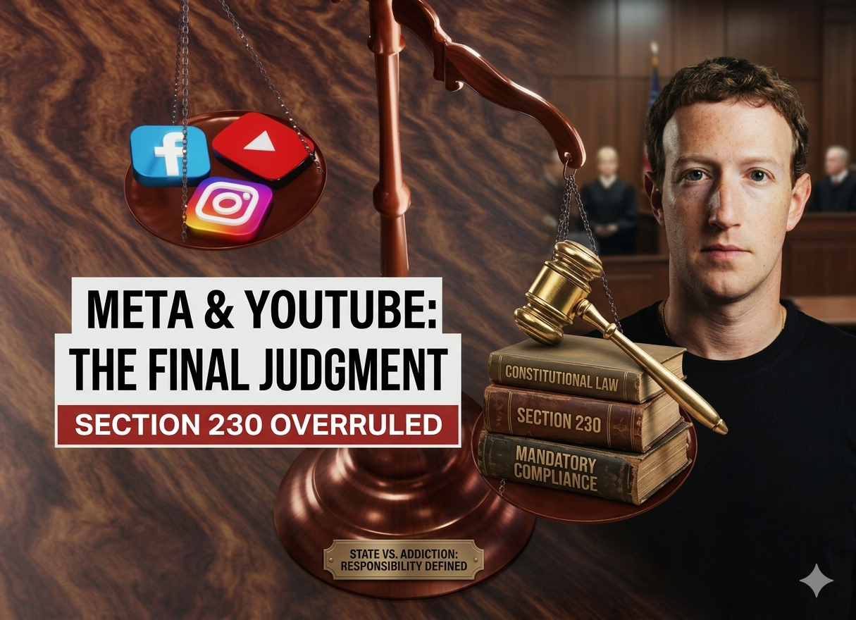 ‘중독을 설계했다’: 메타와 유튜브에 내려진 판결, AI와 플랫폼의 룰이 바뀐다