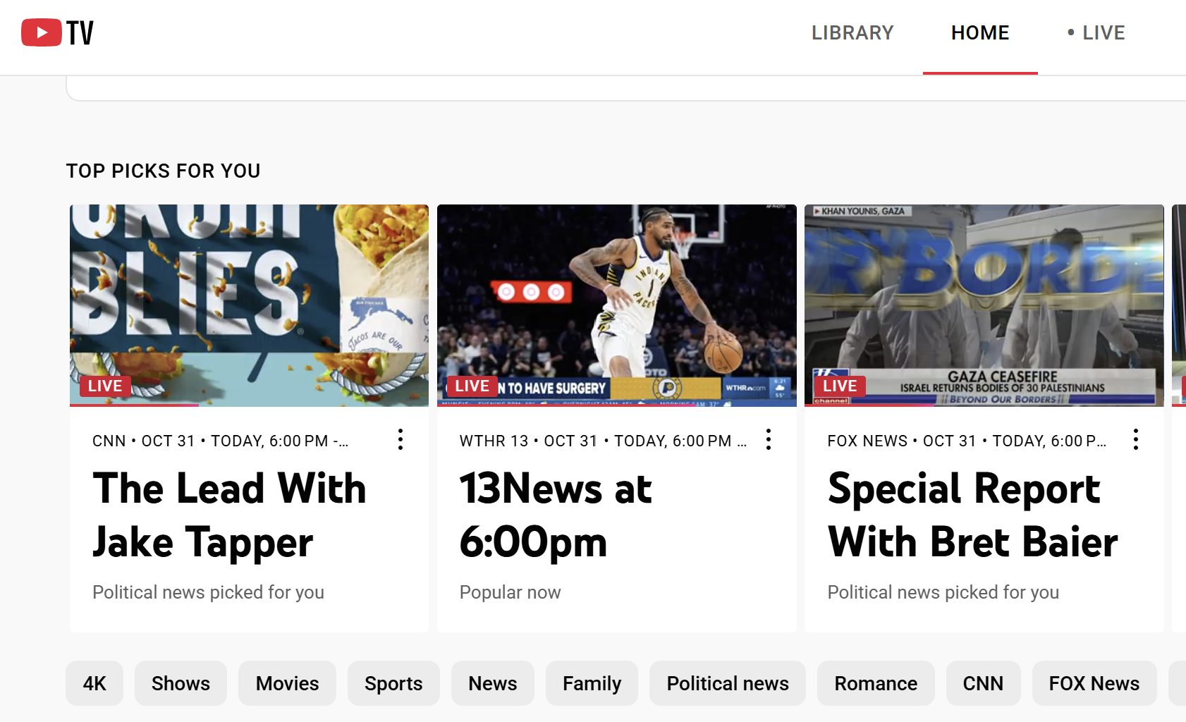 ESPN, Disney Channels Blacked Out on YouTube TV in Contract Dispute
