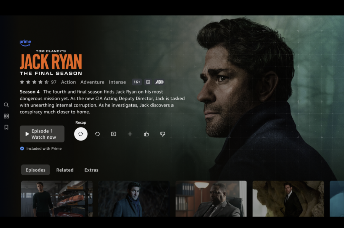 Amazon Prime Video Launches AI-Powered Video Recaps for TV Series