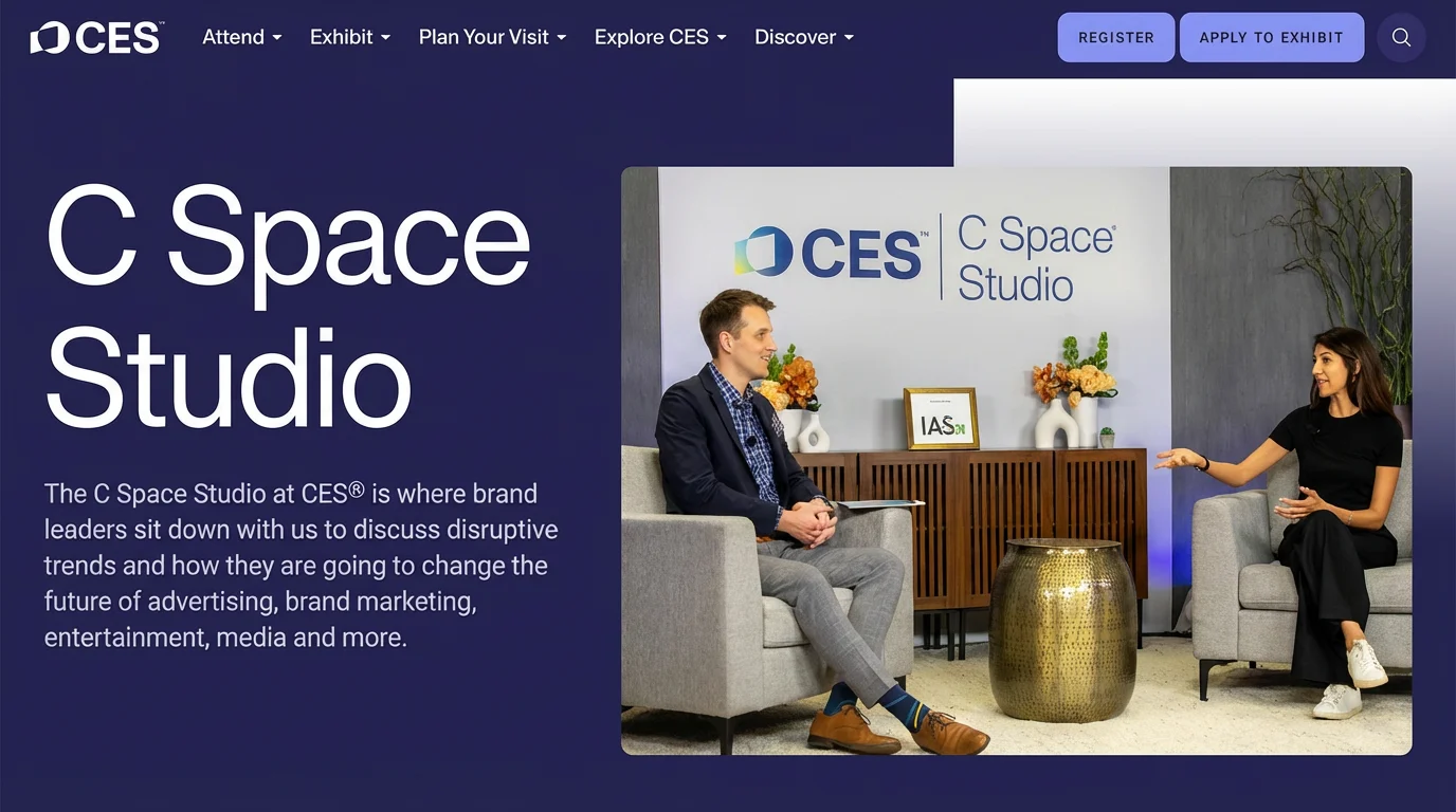 CES C Space Studio Interview Setting