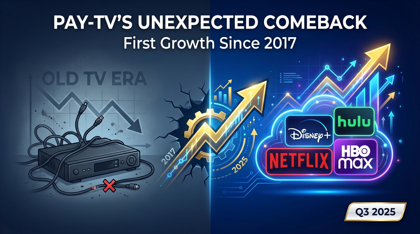 U.S. Pay-TV Scores First Net Subscriber Gain Since 2017: Is This a 'Reversal Signal' in the Cord-Cutting Era?