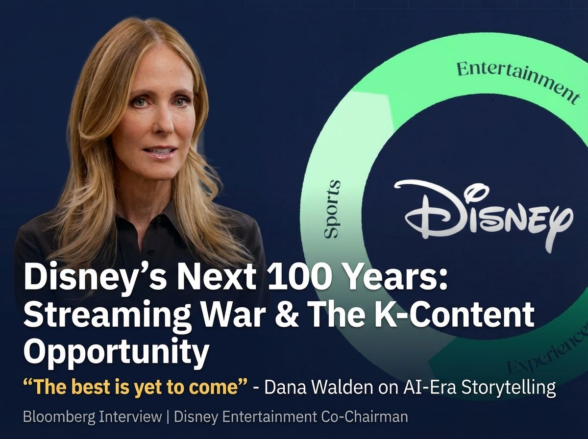디즈니의 다음 100년: IP의 플라이휠과 K콘텐츠에서 찾는 기회