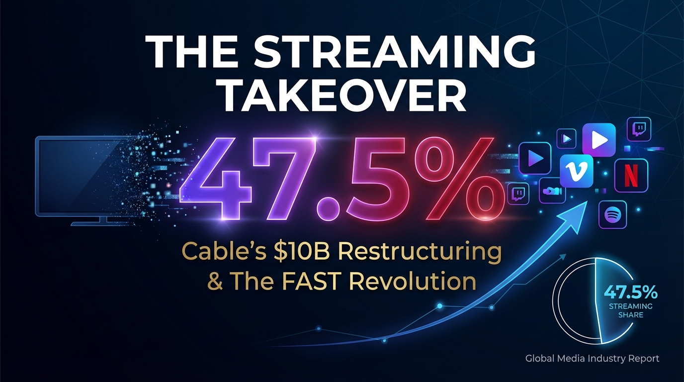 [분석]스트리밍 47.5% 신기록, 케이블은 '좀비 채널' 대량 퇴출 임박… 미디어 대전환의 분수령