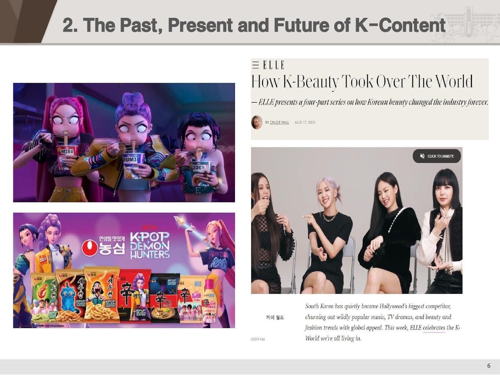 Hallyu's expanding influence: K-Food, K-Beauty, K-Fashion beyond K-Content