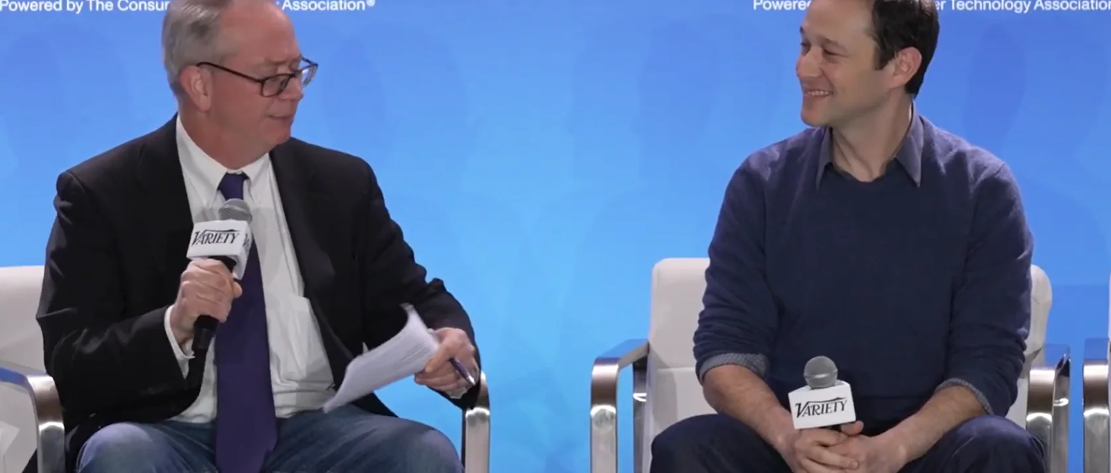 Joseph Gordon-Levitt being interviewed at CES 2025 Variety Summit