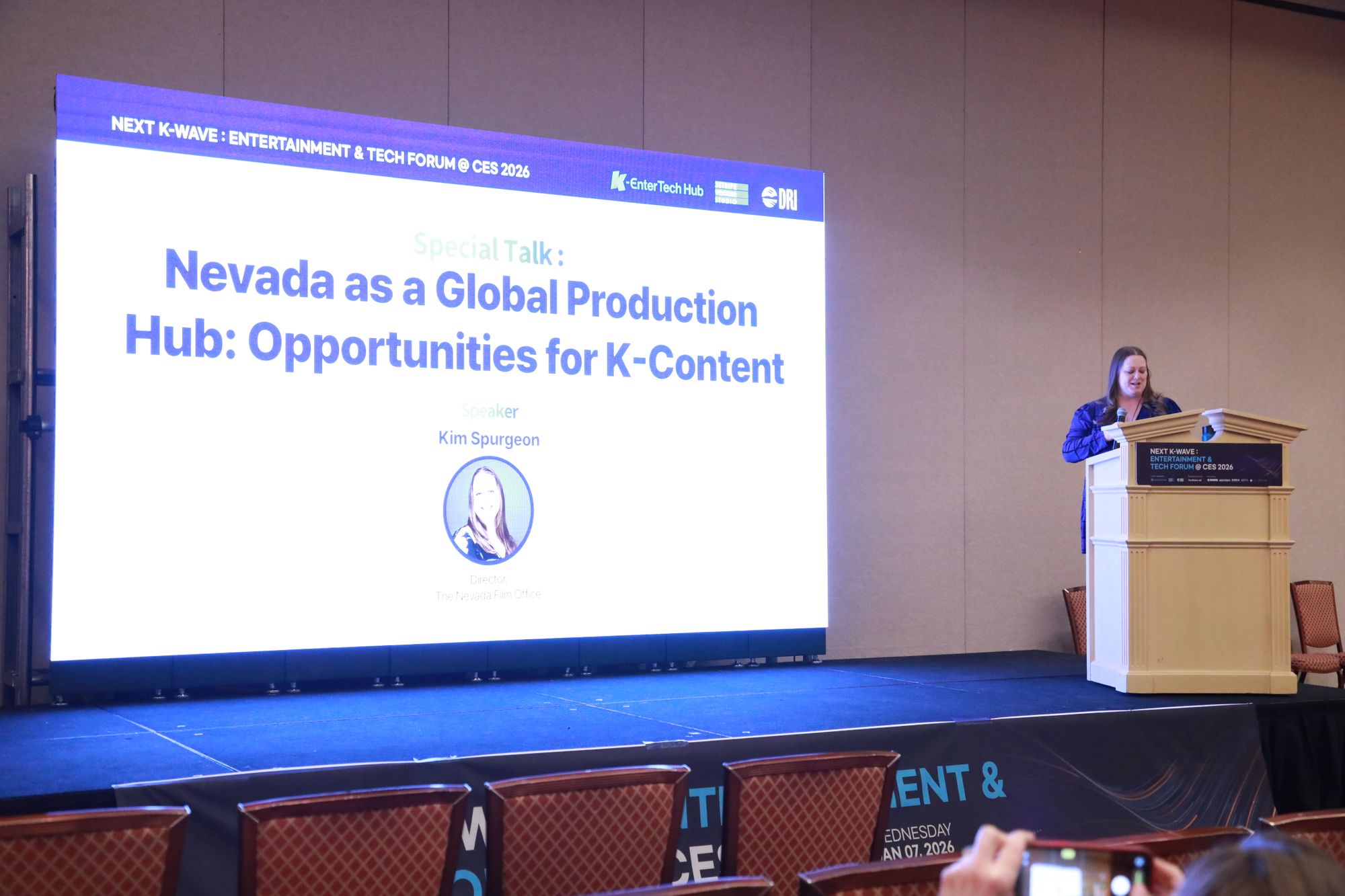 Nevada Unveils Blueprint as'Content Production Hub' at K-Entertainment Tech Forum