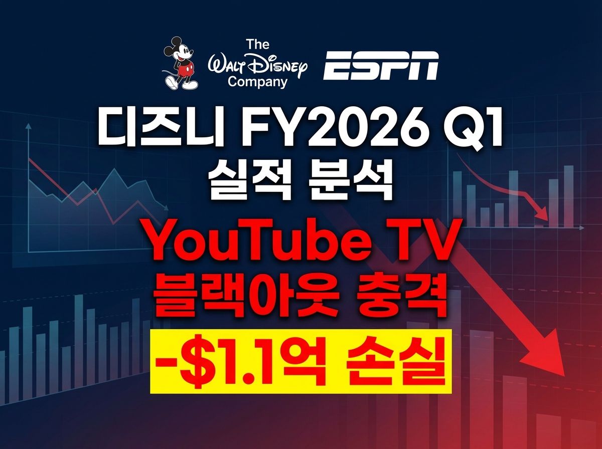 유튜브 블랙아웃의 충격과 디즈니의 미래...1분기 실적 분석