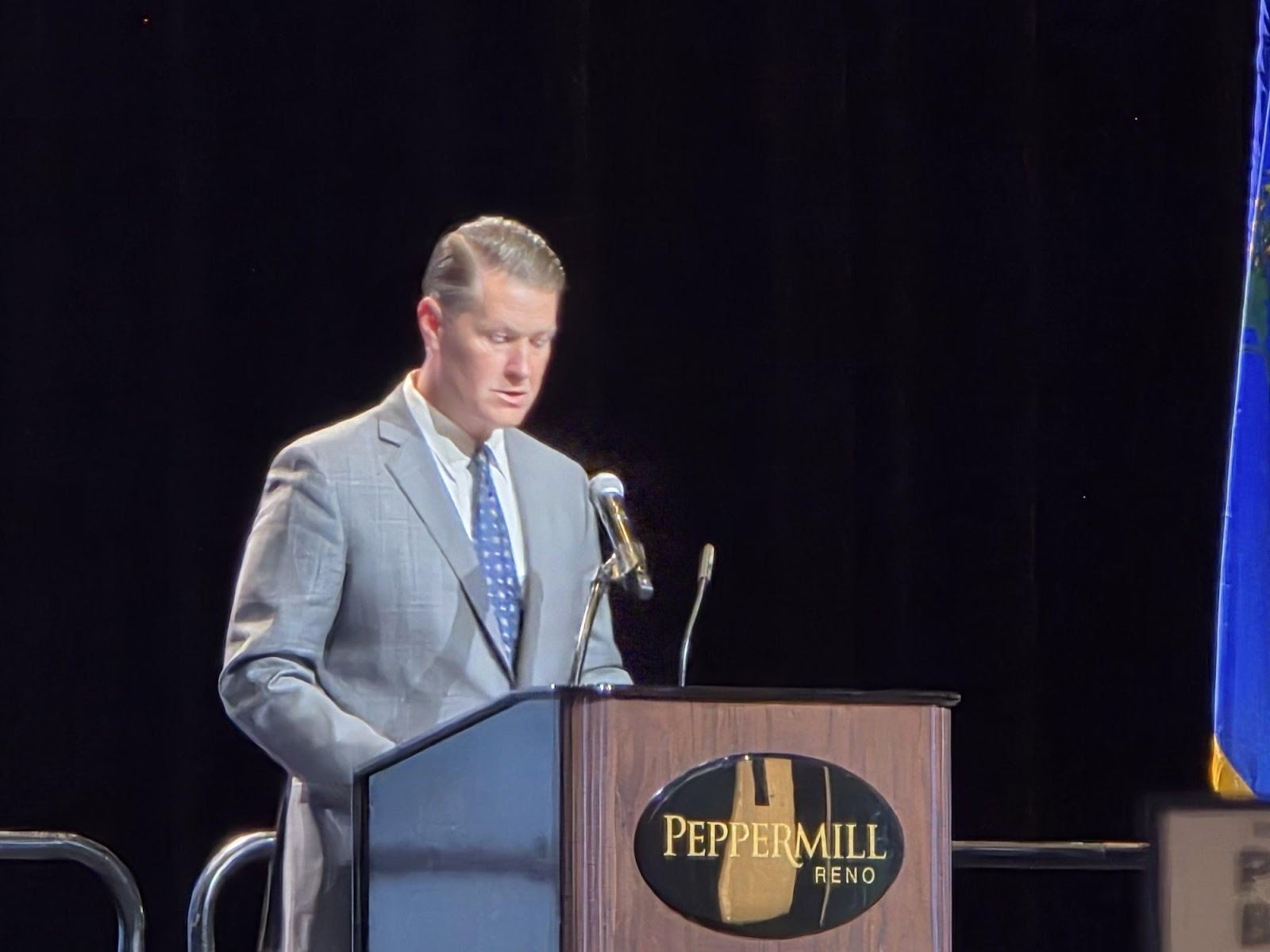 테일러 애덤스(Taylor Adams) EDAWN CEO, 페퍼밀 리조트 기조발표  |  사진: K-EnterTech Hub