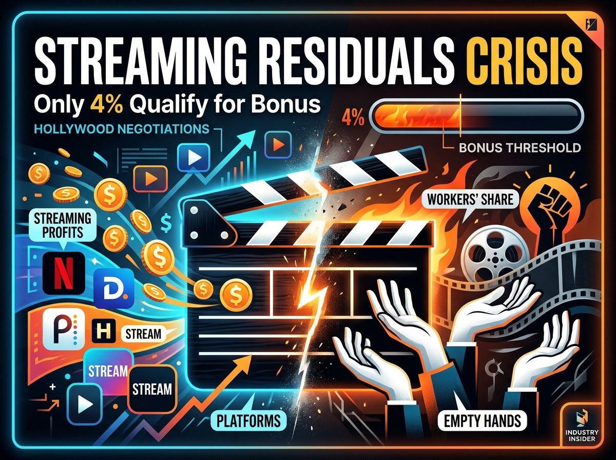 Only 4% of Streaming Programs Are Hits — Performance Bonuses Become Labor's Next Battleground