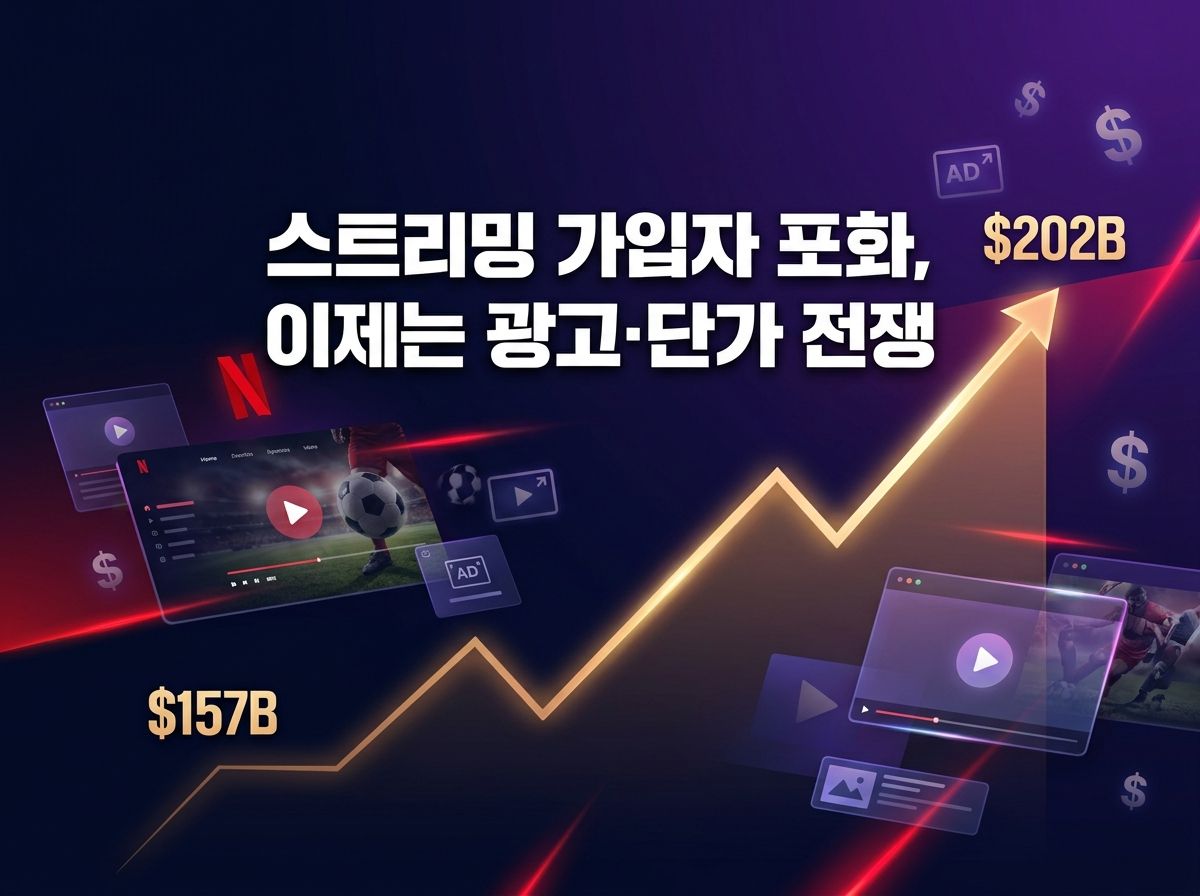 스트리밍 성장의 문법이 바뀌었다: 넷플릭스가 증명한 '가입자 이후' 전략 — 구독료·광고·스포츠 3각 수익 체계