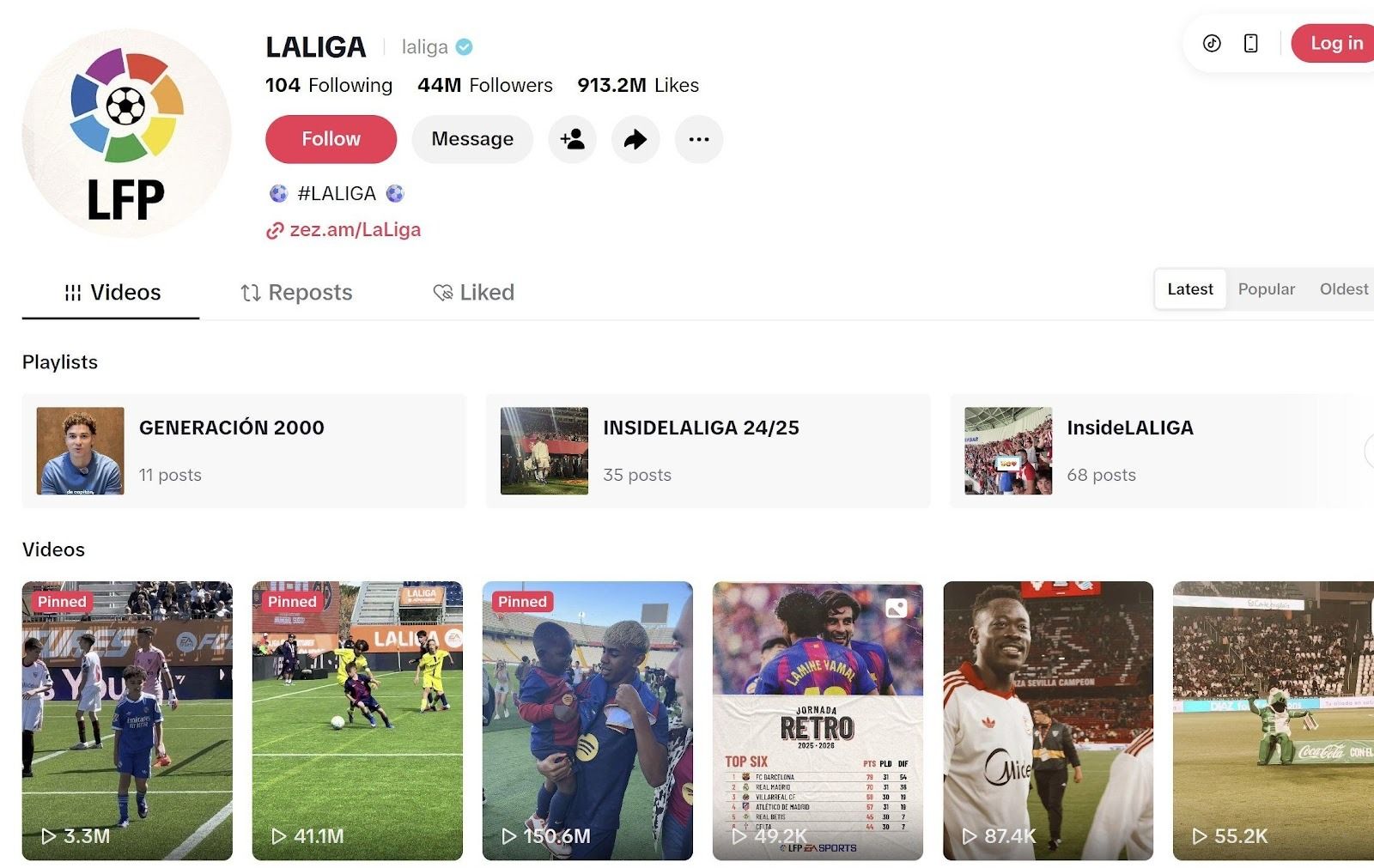 LaLiga-TikTok-profile