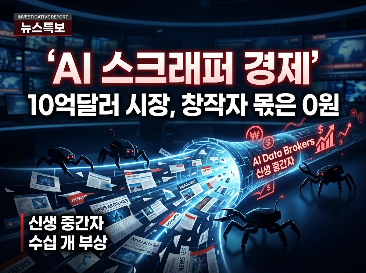 AI '데이터 브로커'는 어떻게 콘텐츠 100%를 가져가는가