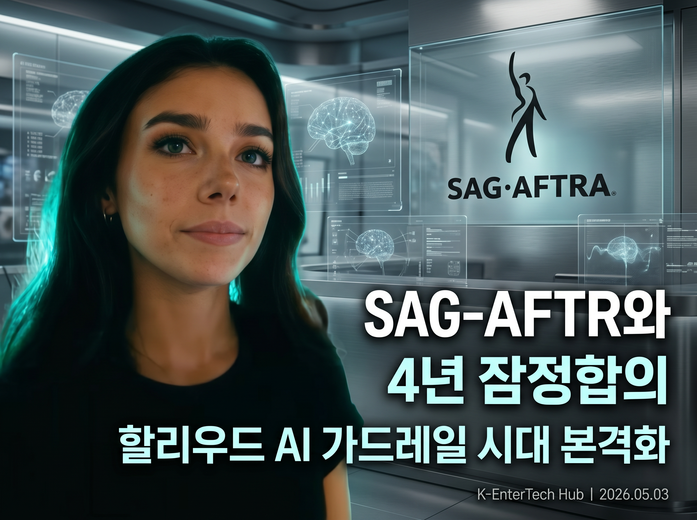 SAG-AFTRA, AMPTP와 4년 잠정합의… 할리우드 ‘AI 가드레일’ 시대 본격화