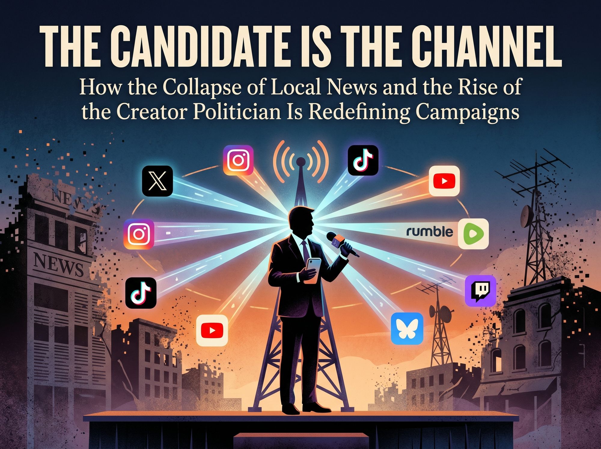 When the Candidate Becomes the Channel: How the 2028 U.S. Race Reshapes Politics-Media Convergence