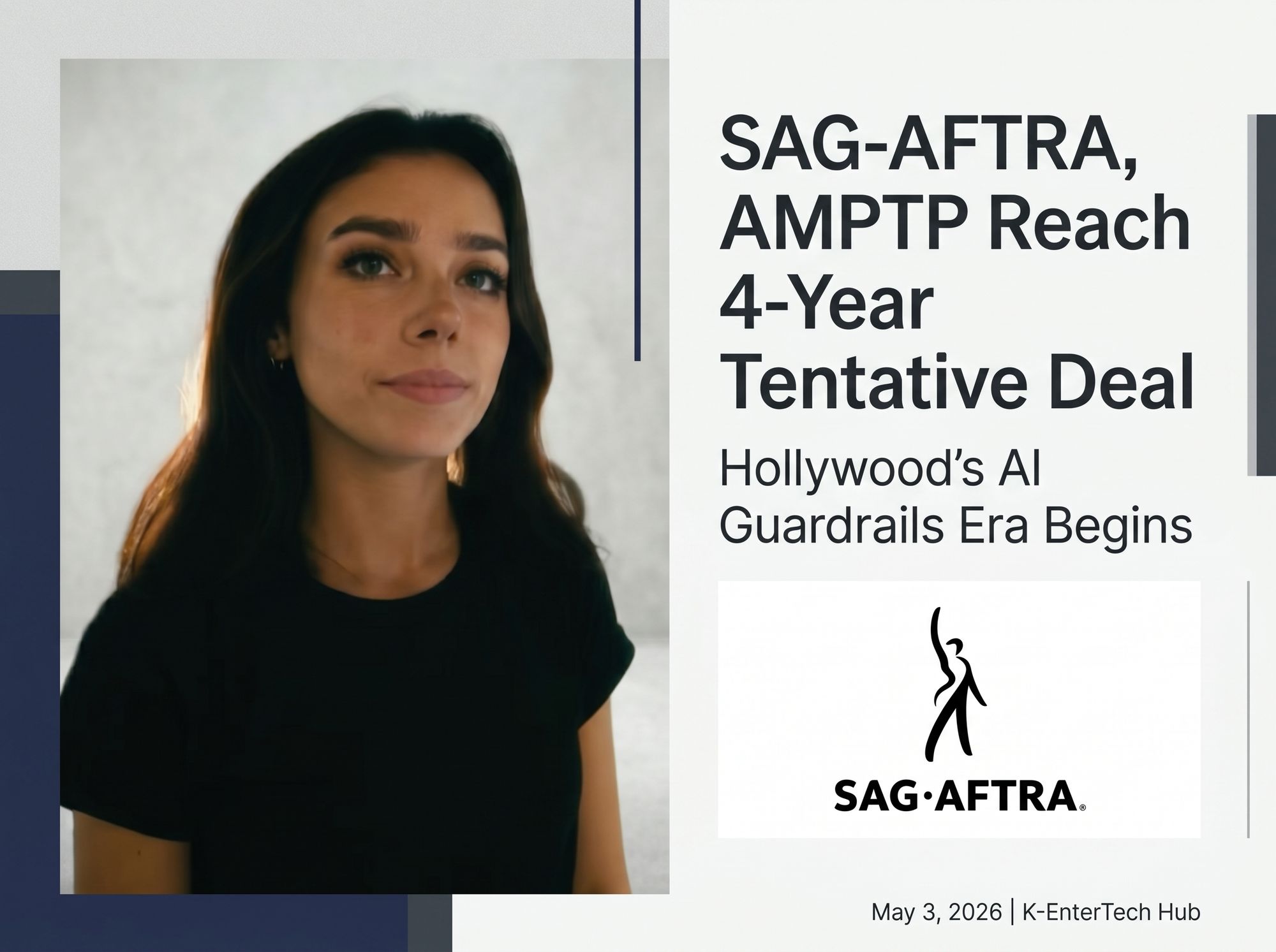 SAG-AFTRA Reaches Tentative 4-Year Deal With AMPTP — Hollywood Enters the Era of ‘AI Guardrails’