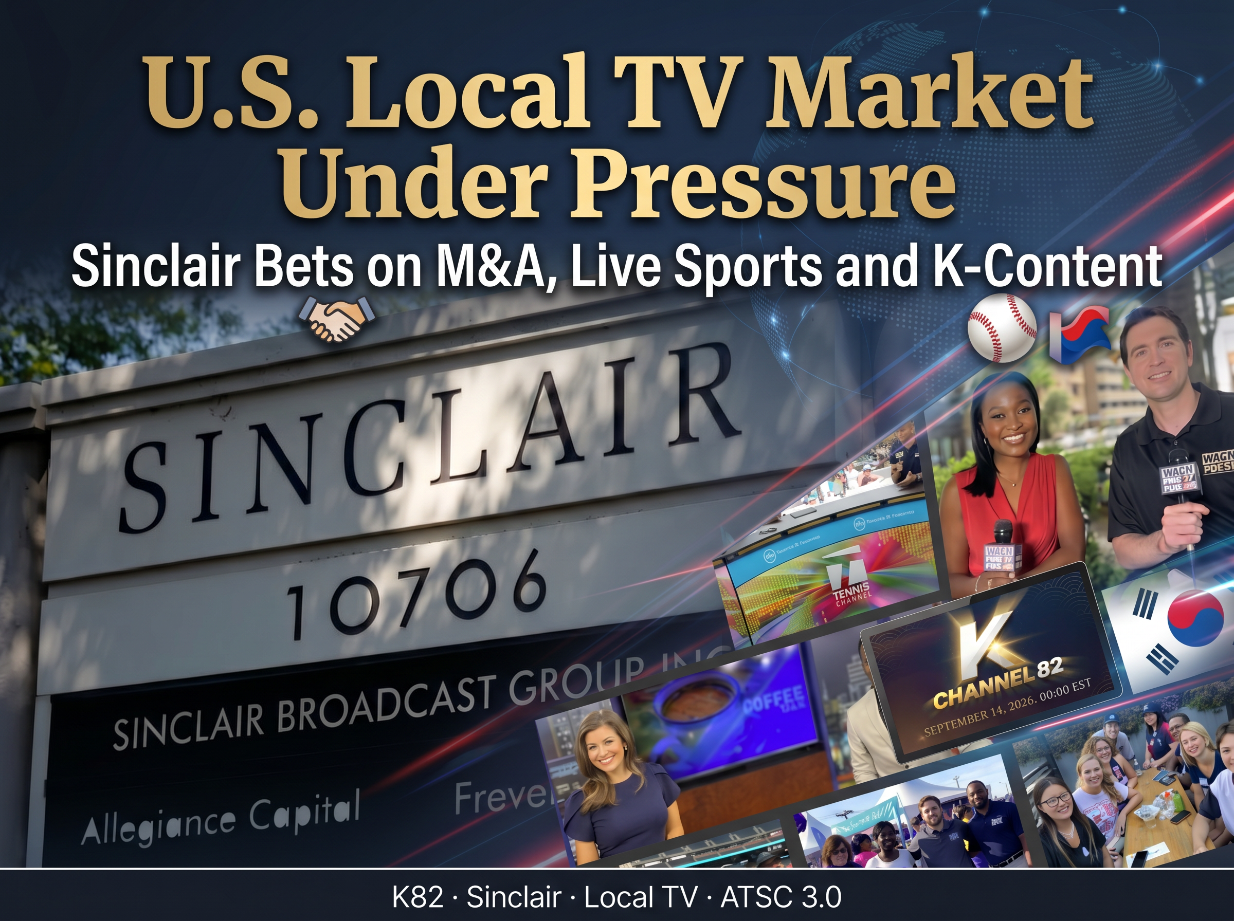 US Local TV at an Inflection Point — Sinclair's Triple Bet on M&A, Live Sports and K-Content