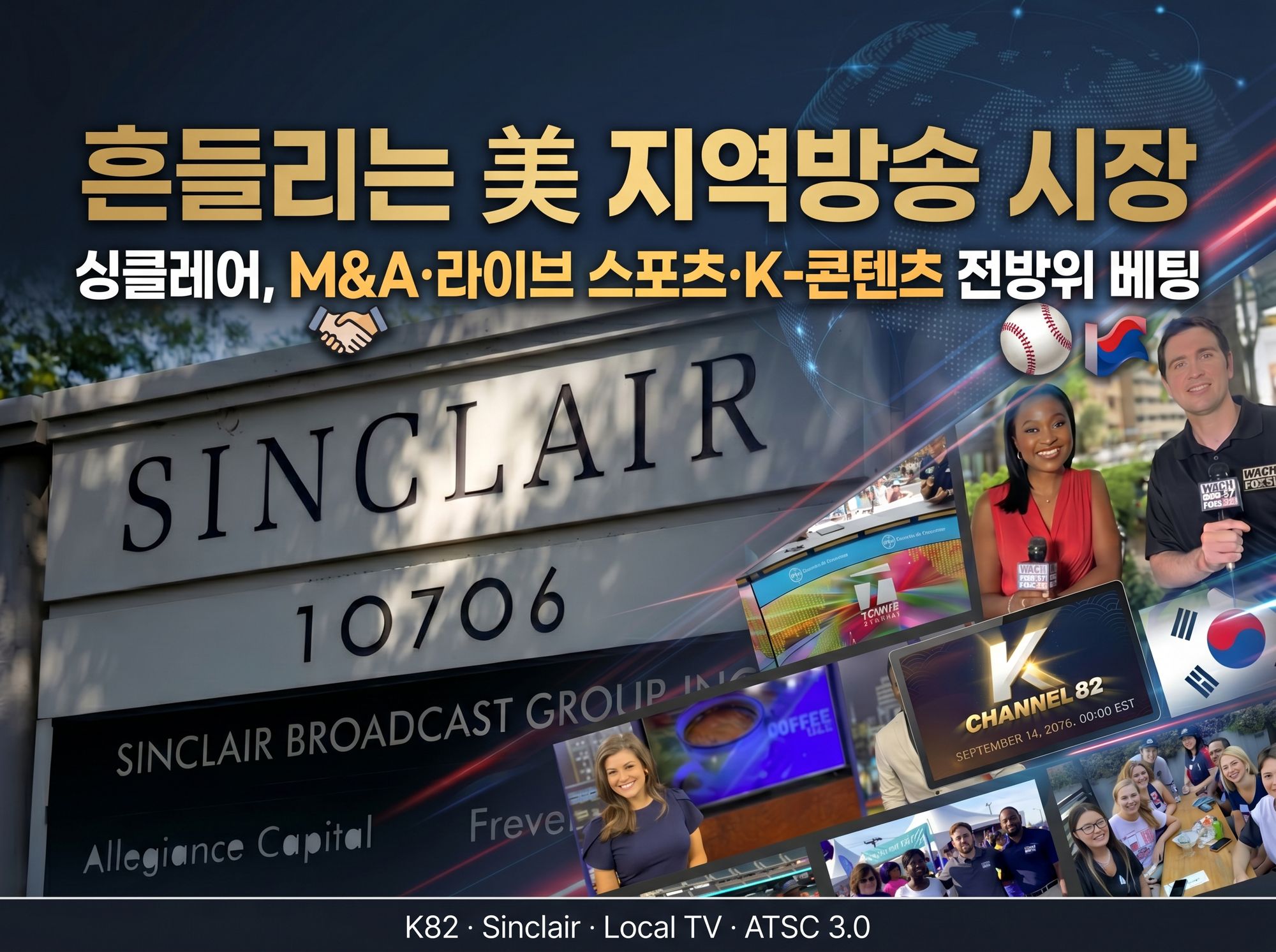 흔들리는 美 지역방송… 싱클레어, M&A·라이브 스포츠·K-콘텐츠 ‘전방위 베팅’