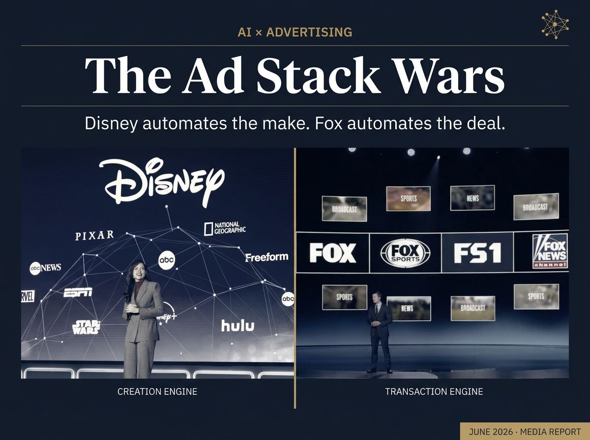 Disney and Fox Race to Automate Advertising With AI — From Creative Generation to Agentic Trading