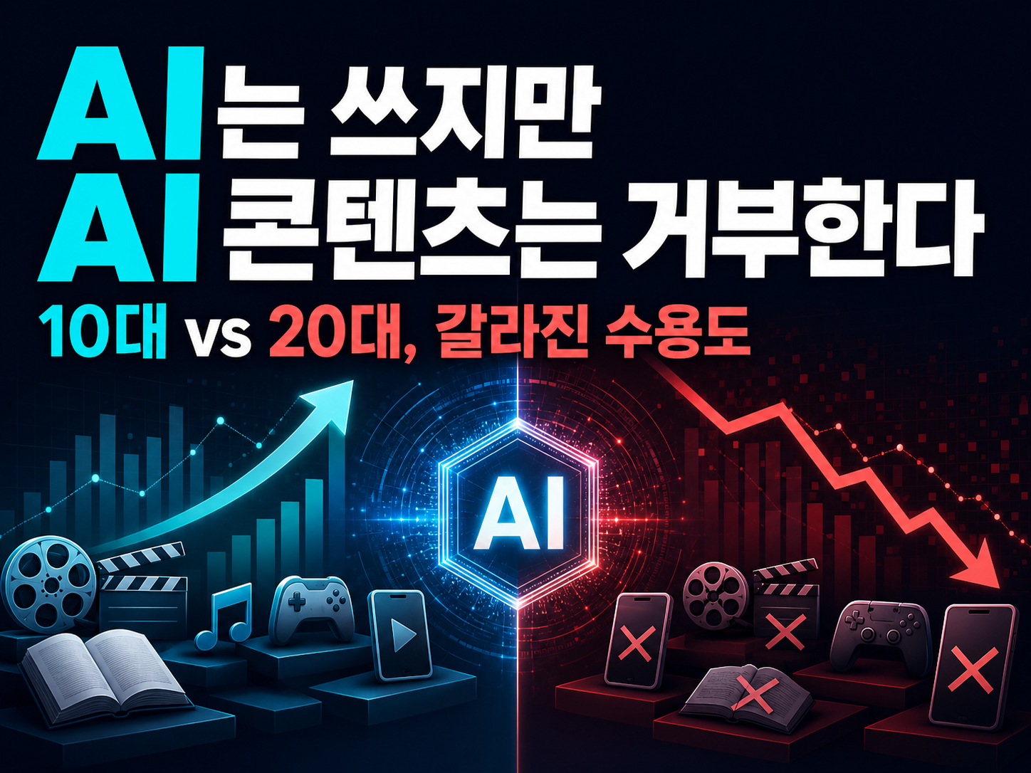 AI는 이미 쓰지만, AI 콘텐츠는 거부한다...미디어 산업을 흔드는 ‘사용과 수용’의 균열