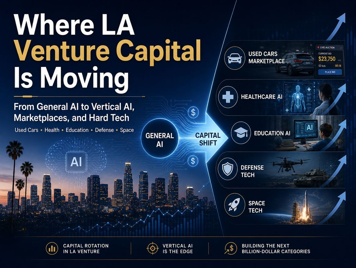 Dealers Bid Against Each Other for Your Car: LA Venture Capital Shifts Toward Vertical AI and Marketplace Redesign