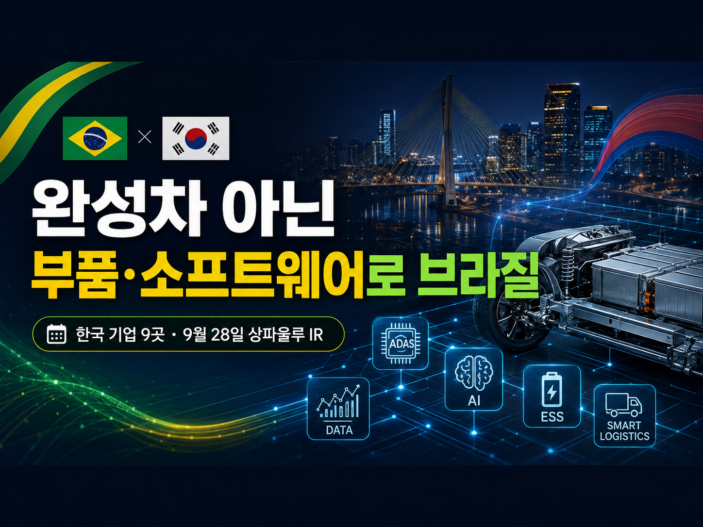 한국 기업 9곳, 브라질 부품·전력·물류 공급망 진입 타진
