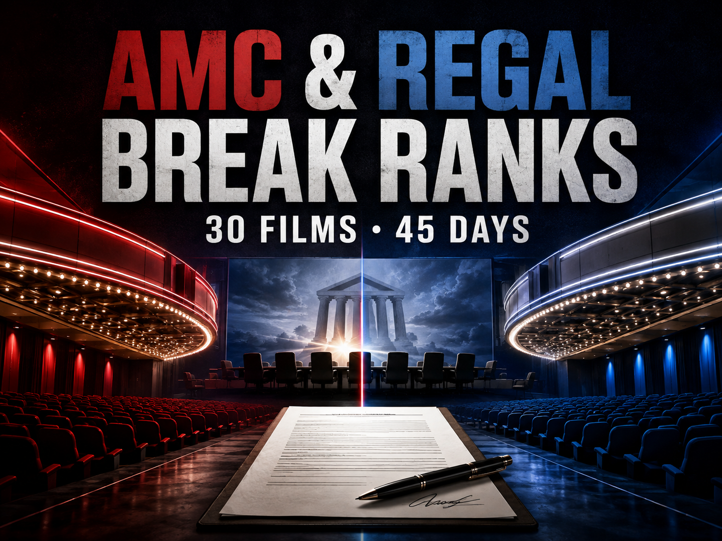 AMC and Regal Break With Their Own Lobby, Backing the Merger for 30 Films and 45 Days
