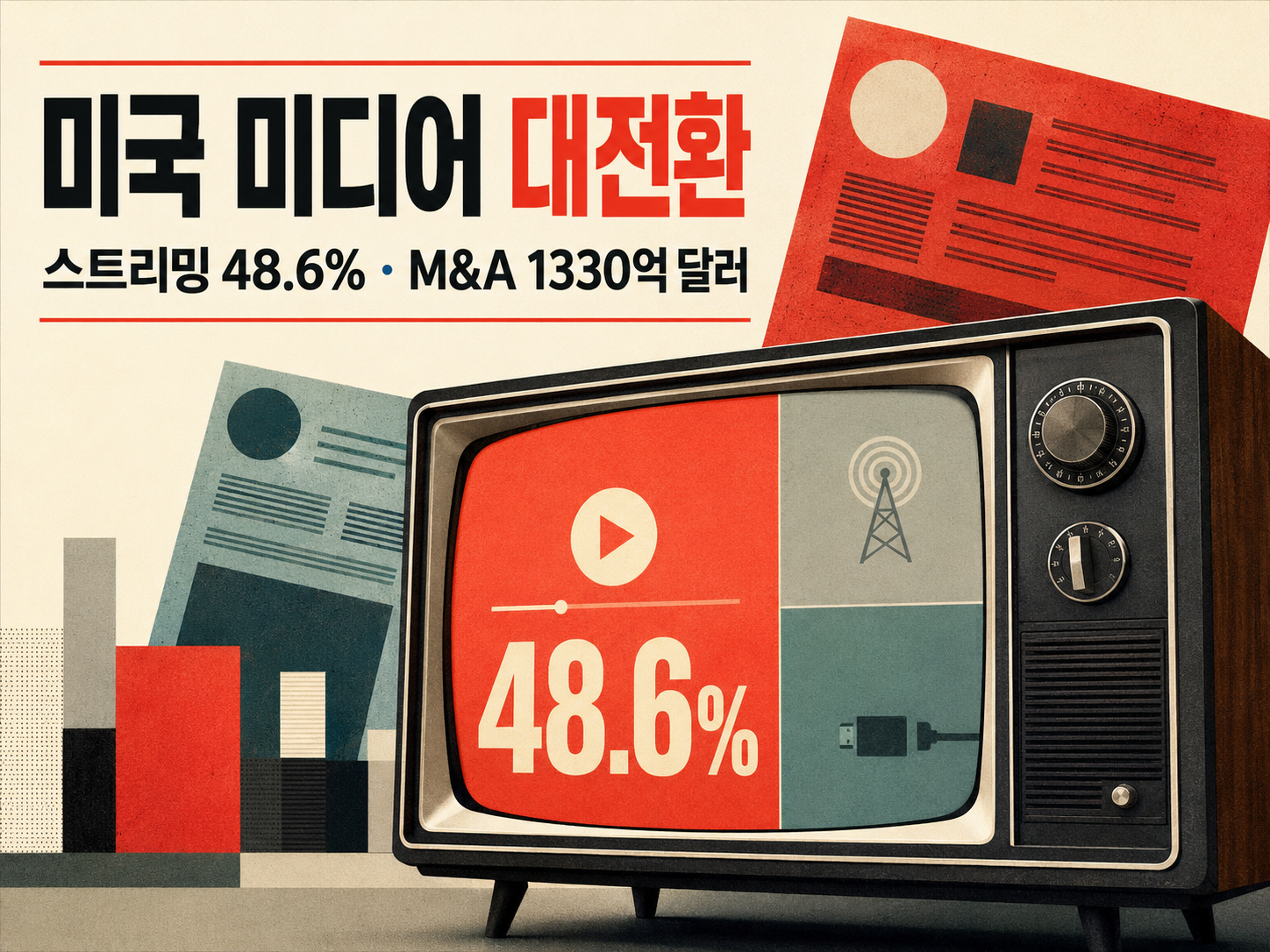 미국 TV 점유율의 이동, 제작이 아니라 인수