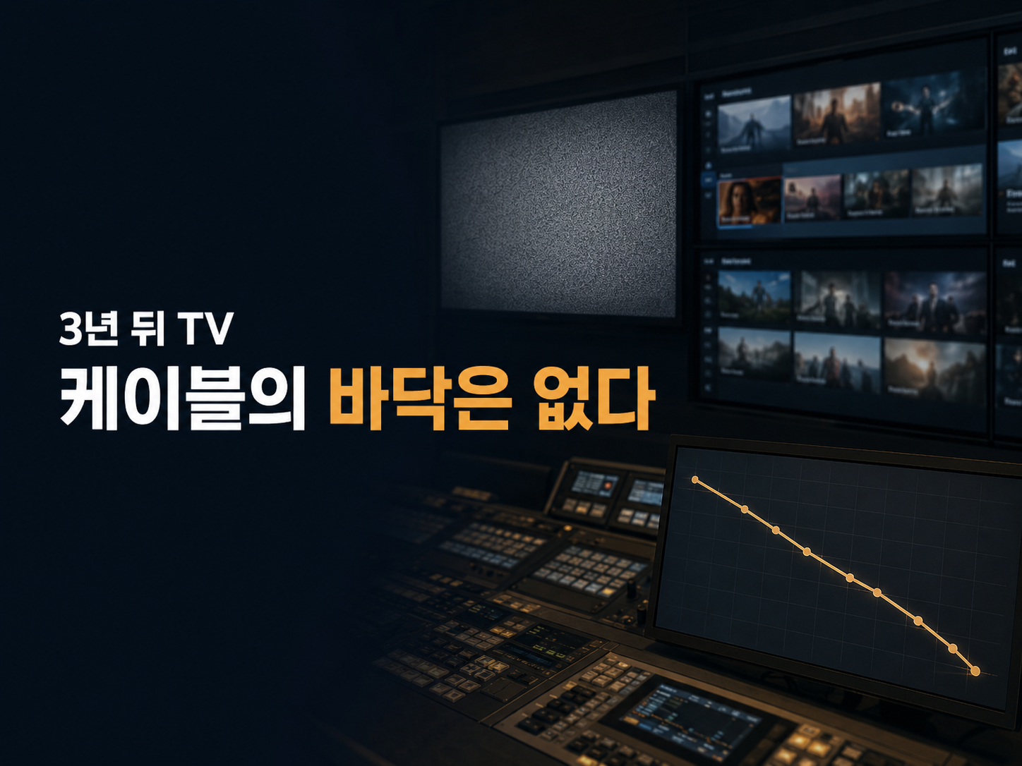 미디어 경영진 10인 “케이블 가입자 감소 바닥은 없다”… 재송신 대가 가구당 30달러가 이탈 부추겨..한국은 안전한가