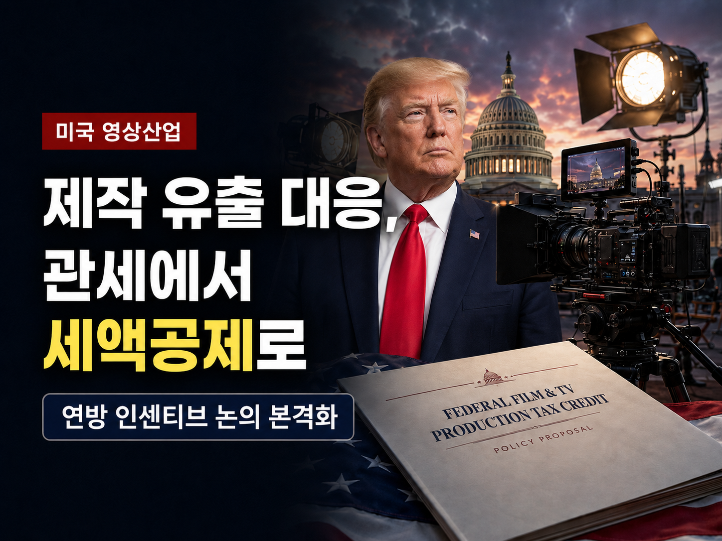 미국 제작 유출 대응, 관세에서 세액공제로