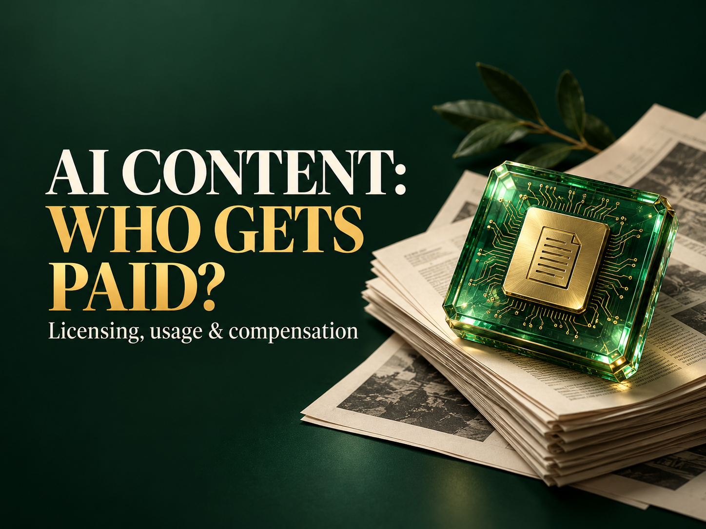 AI and media talks turn to paying for use