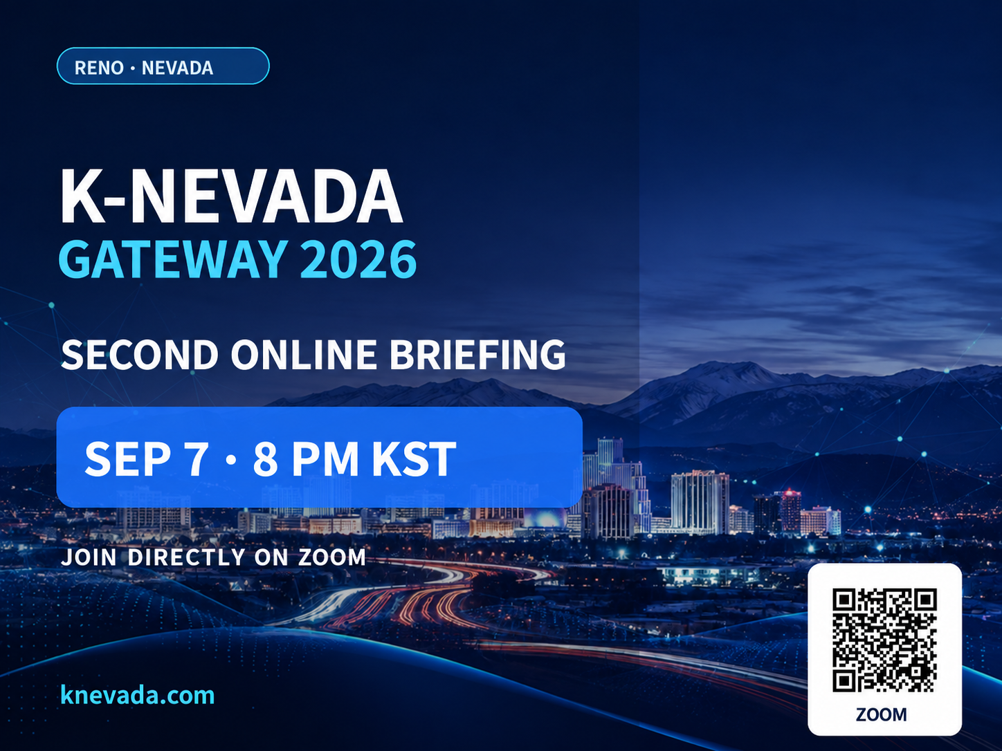 K-Nevada Gateway 2026 Holds Second Online Briefing on Sept. 7