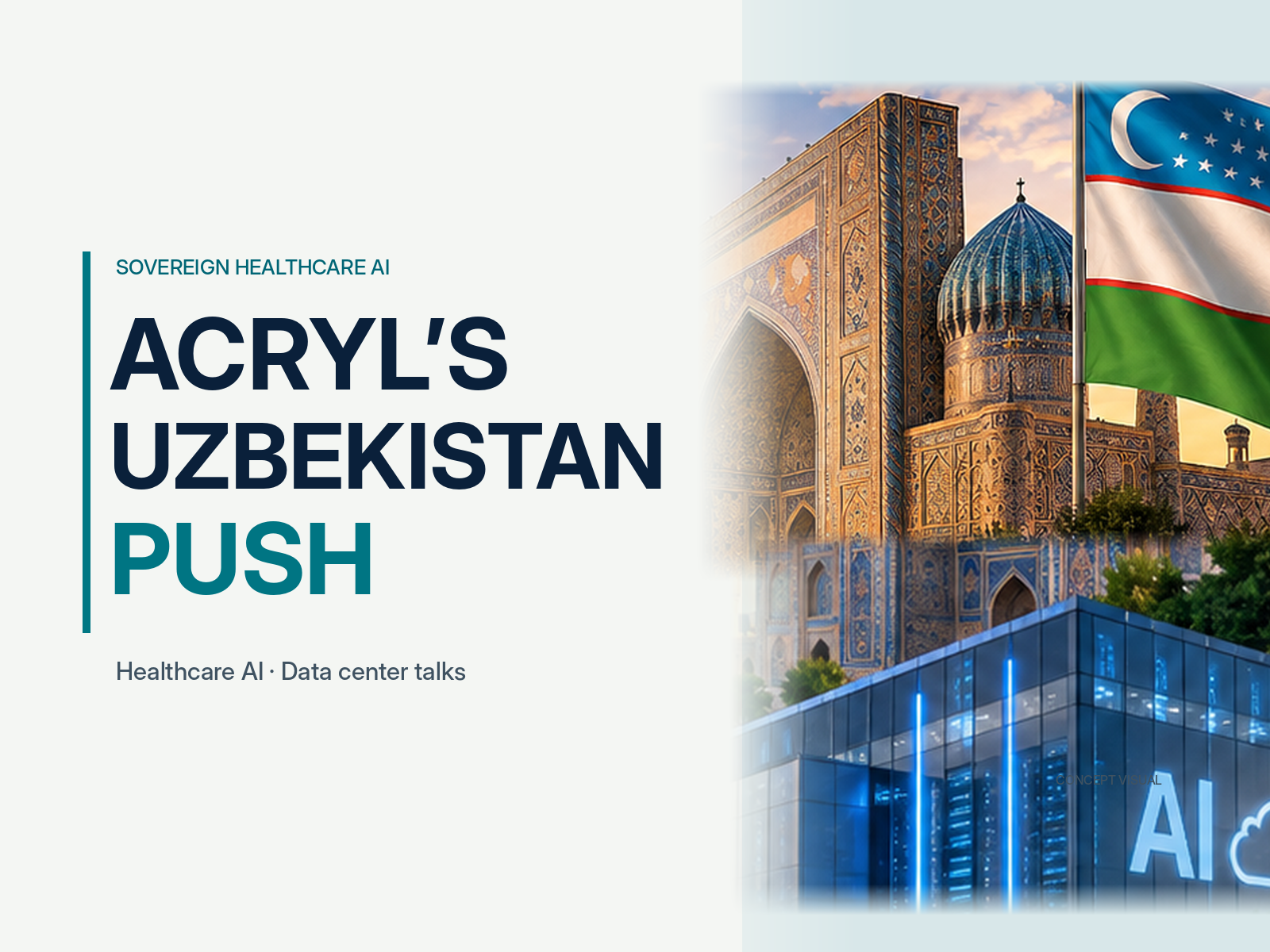 Acryl Moves on National Healthcare AX in Uzbekistan, and an AI Data Center With It