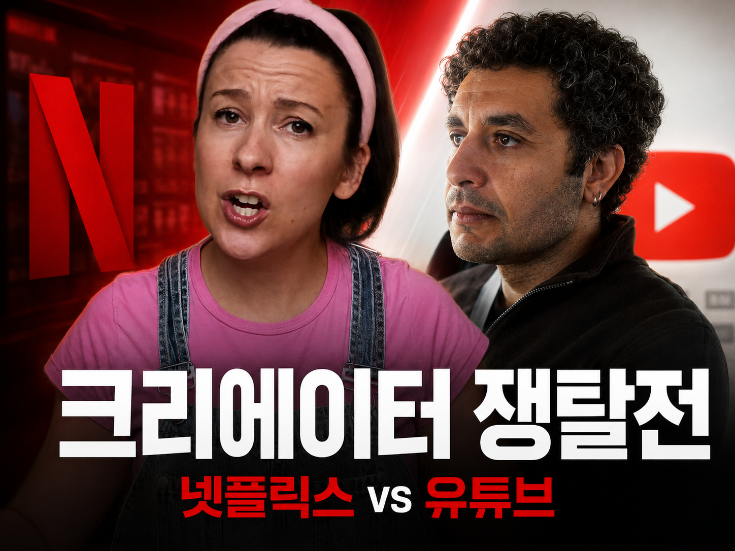 크리에이터 놓고 넷플릭스·유튜브 정면충돌